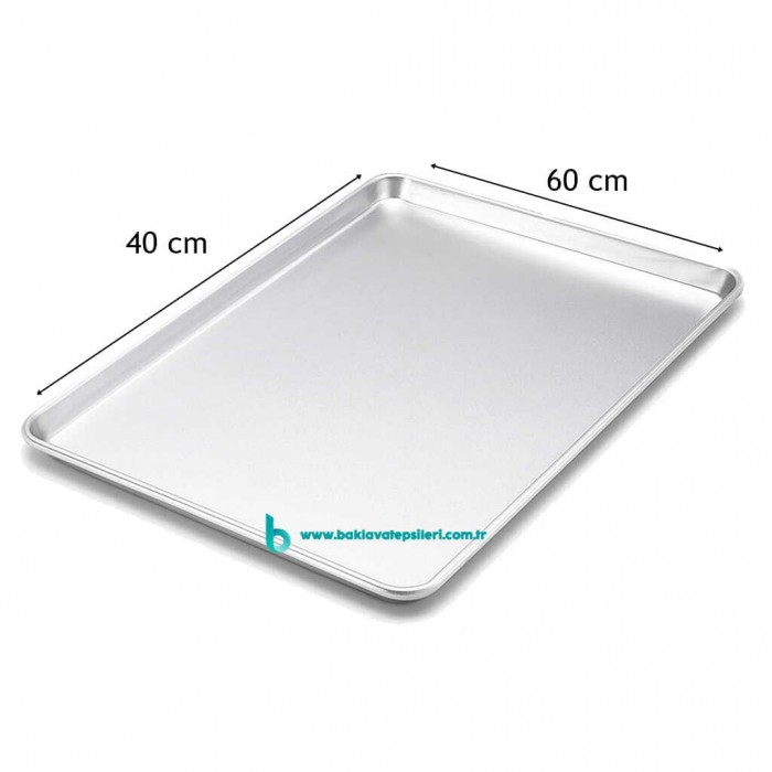Poğaça Tepsisi Düz 40x60 cm, büyük boy poğaçalar için alüminyum fırın tepsisi